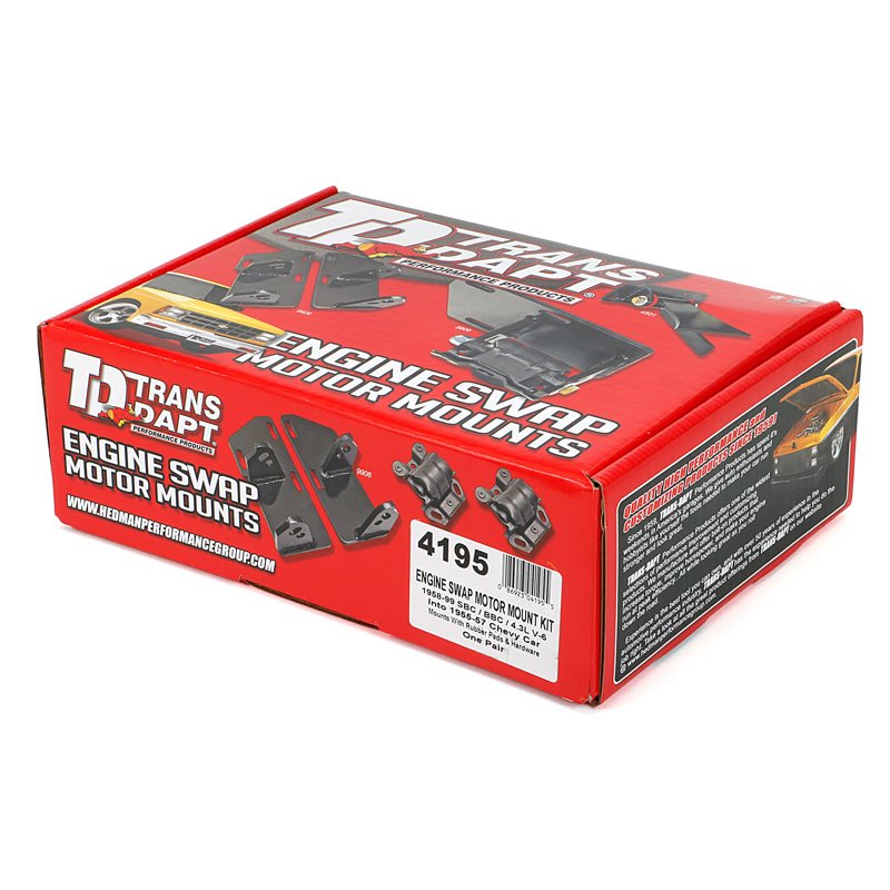 Trans-Dapt | CHEVY V8 (1958 or later) into 1955-57 Chevy Passenger Car- Motor Mount Kit