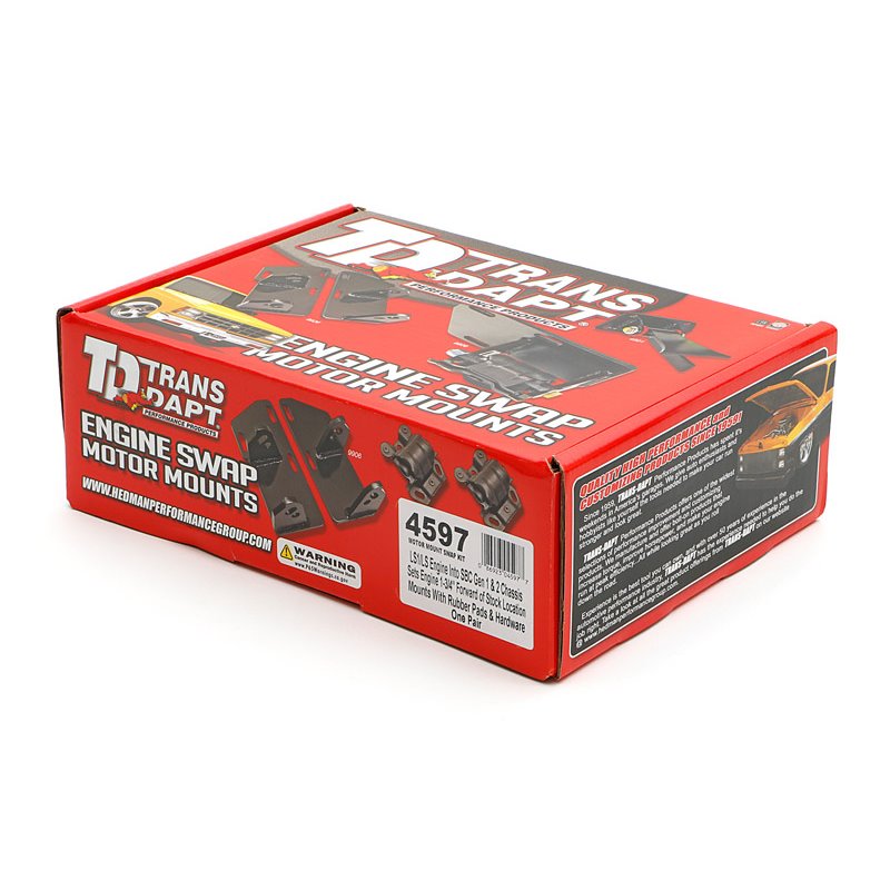 Trans-Dapt | LS1 Engine Swap Kit 1-3/4 in. Forward- Rubber Pads