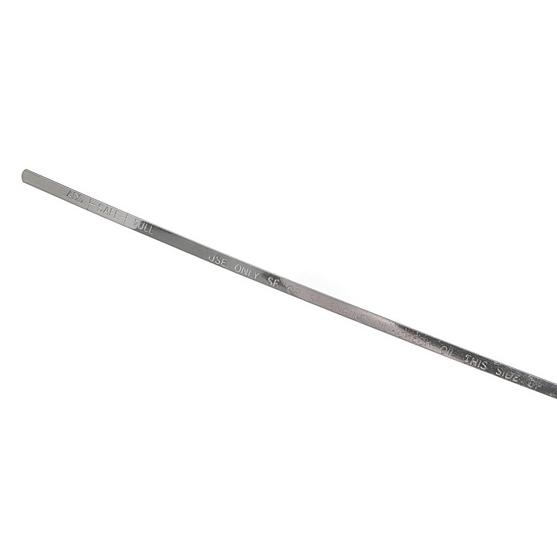 Trans-Dapt | 20-1/2 in. Long, OEM Replacement CHROME Oil Pan Dipstick; Ford 351 Cleveland