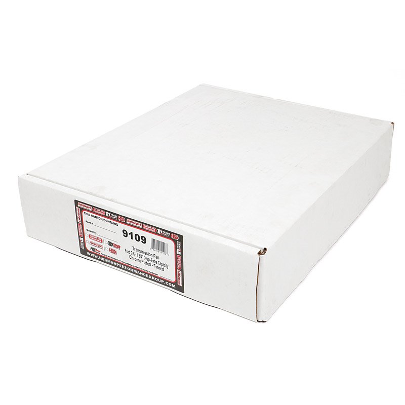 Trans-Dapt | CHROME STEEL EXTRA CAPACITY TRANSMISSION PAN; FINNED; FORD C6
