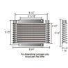 Derale | 9 Row Series 9000 Plate & Fin Cooler, 1/2" NPT