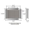 Derale | 17 Row Series 9000 Plate & Fin Cooler, 1/2" NPT