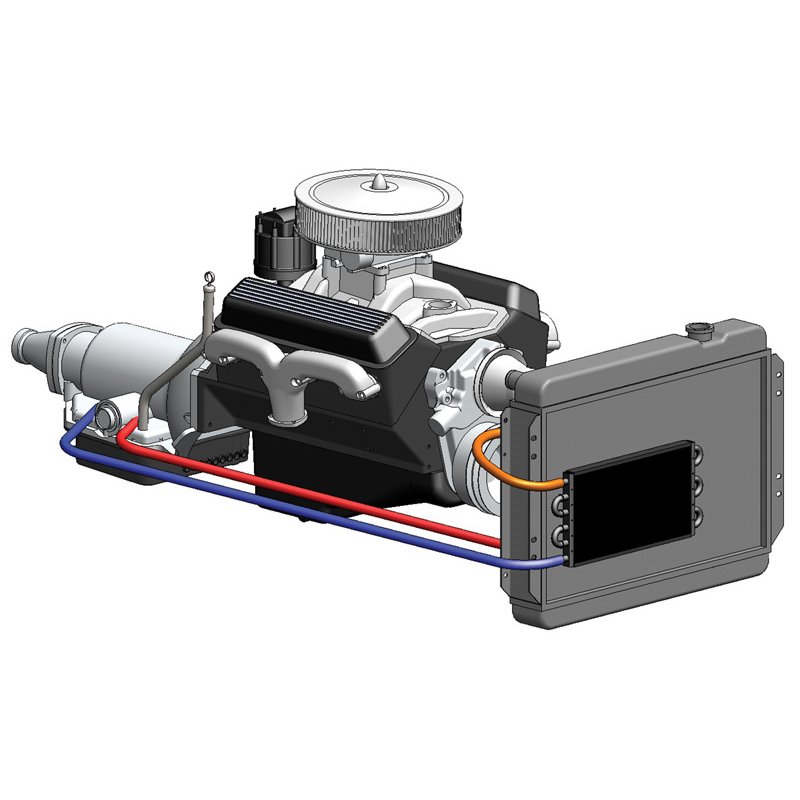 Derale | 4 Pass 17" Series 7000 Copper/Aluminum Transmission Cooler Kit