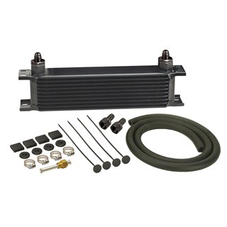 Derale | 10 Row Series 10000 Stack Plate Transmission Cooler Kit, -6AN - Audi / BMW / Cadillac 1967-2020