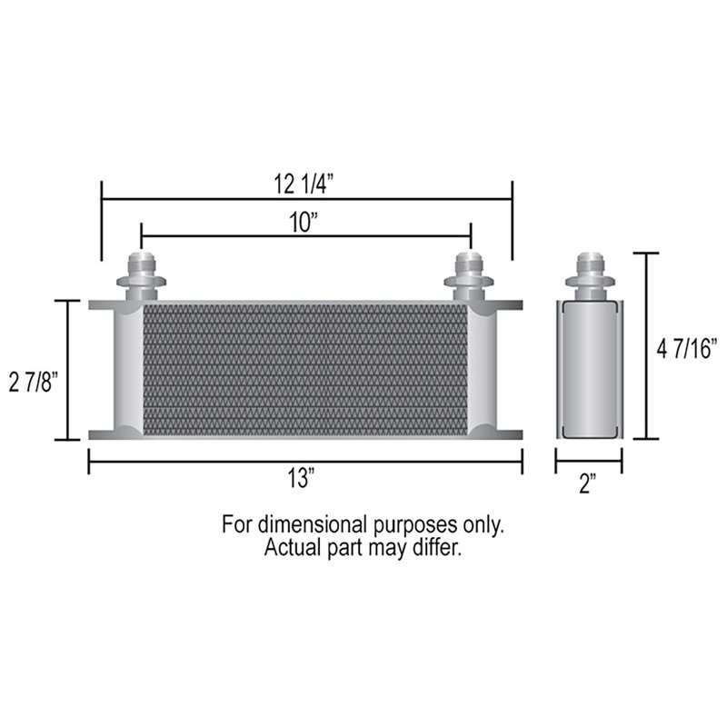 Derale | 10 Row Series 10000 Stack Plate Transmission Cooler Kit, -6AN - Audi / BMW / Cadillac 1967-2020