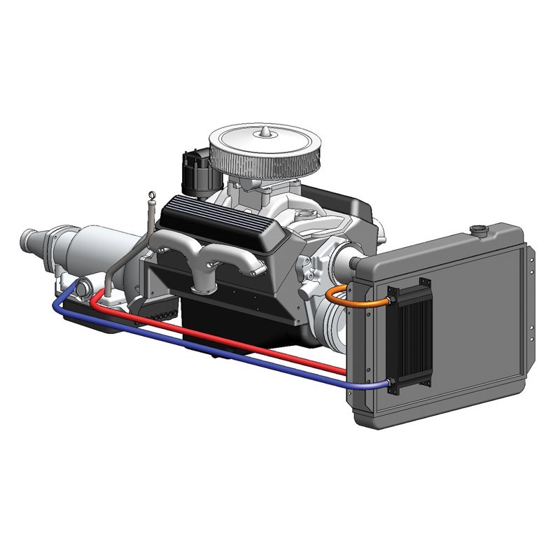 Derale | 19 Row Series 10000 Stack Plate Transmission Cooler Kit, -6AN - Dodge / Ford / Hummer / Rolls-Royce 2000-2019