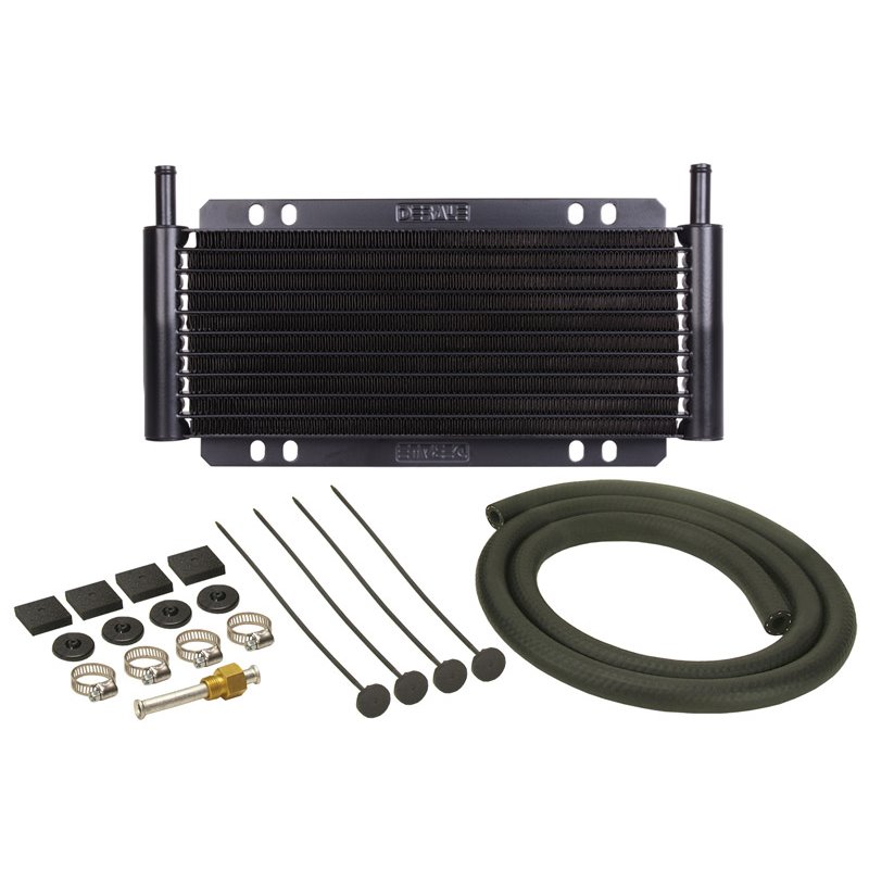 Derale | 9 Row Series 8000 Plate & Fin Transmission Cooler Kit, 11/32"