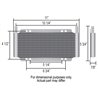 Derale | 9 Row Series 8000 Plate & Fin Transmission Cooler Kit, 11/32"