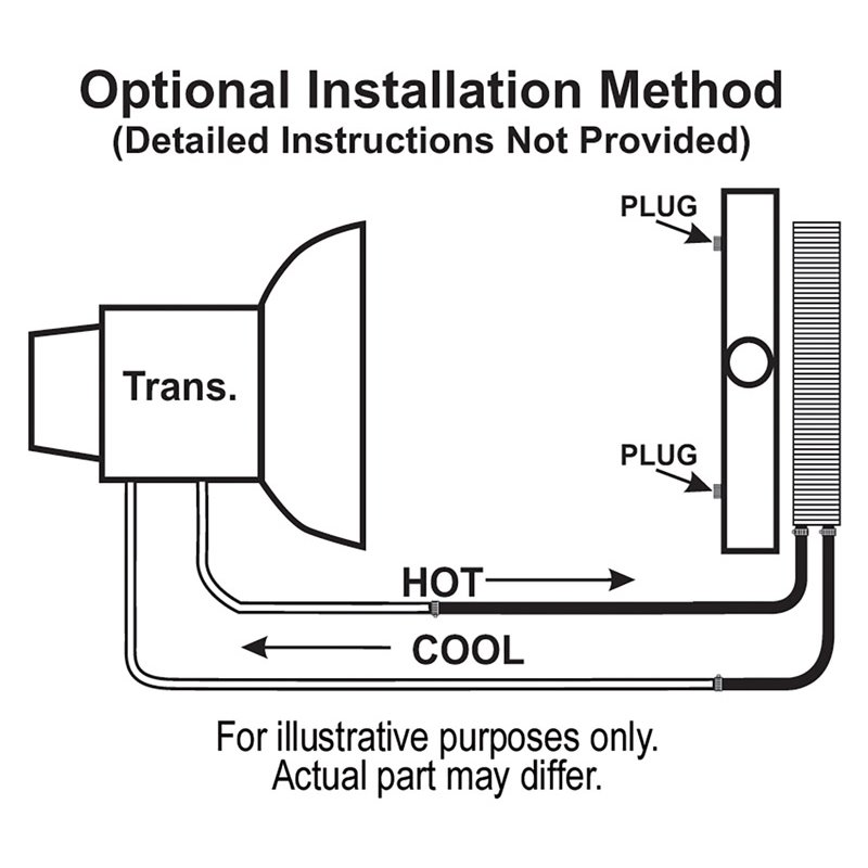 Derale | 19 Row Series 8000 Plate & Fin Transmission Cooler Kit, 11/32"