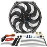 Derale | 16" Tornado Electric Fan & 180°F Dual Probe Fan Controller Kit