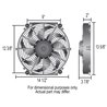 Derale | 14" Tornado Electric Puller Fan, Premium Mounting Kit