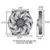 Derale | 16" Tornado Electric Puller Fan, Standard Mounting Kit