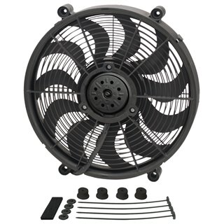 Derale | 17" High Output Single RAD Pusher/Puller Fan with Standard Mount Kit