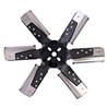 Derale | 15" Heavy Duty Stainless Steel Standard Rotation Flex Fan, Black Hub