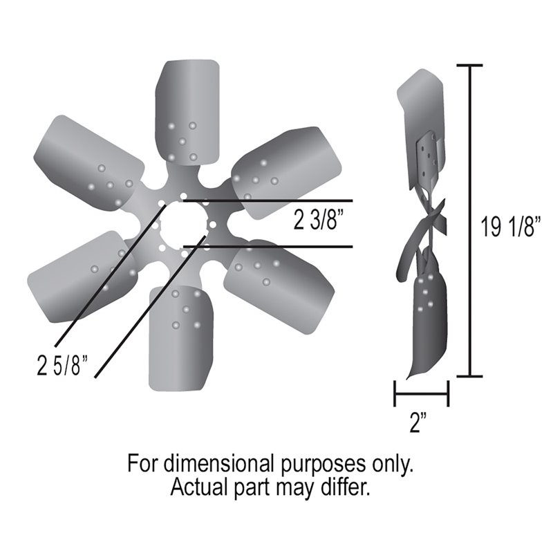 Derale | 19" Standard Rotation Fan Clutch Fan, Black - Monte Carlo / Firebird 1977-1989