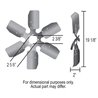 Derale | 19" Standard Rotation Fan Clutch Fan, Black - Monte Carlo / Firebird 1977-1989
