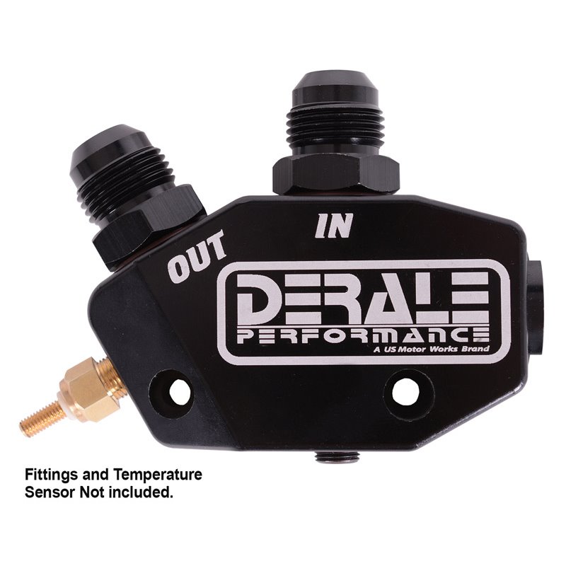 Derale | Thermostatically Controlled LS Engine Oil Cooler Bypass Adapter Kit - Cadillac / Chevrolet / GMC 1997-2020