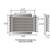 Derale | 13 Row Plate & Fin Engine Oil Cooler Kit with Spin On Adapter - Acura / Audi / Buick / Cadillac / Chevrolet 1964-2018