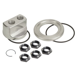 Derale | Standard Universal Engine Spin On Adapter with 1/2" NPT Ports