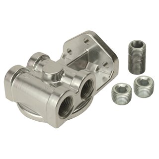 Derale | Side Ports Filter Mount, 1/2" NPT