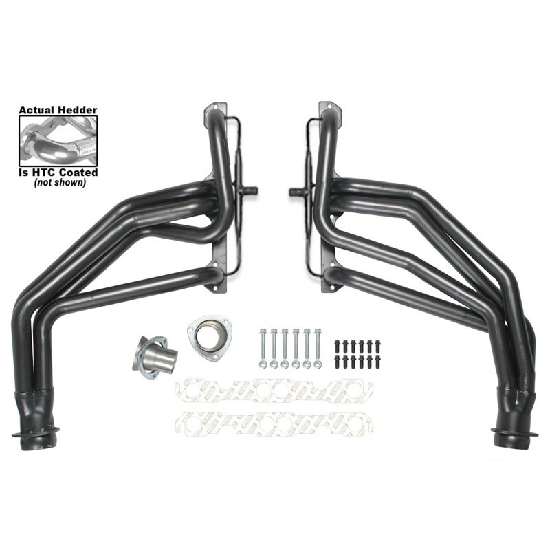 Hedman | SILVER LONG-TUBE E.O. HEADERS For 67-91 GM 283-400 TRUCKS With A.I.R.
