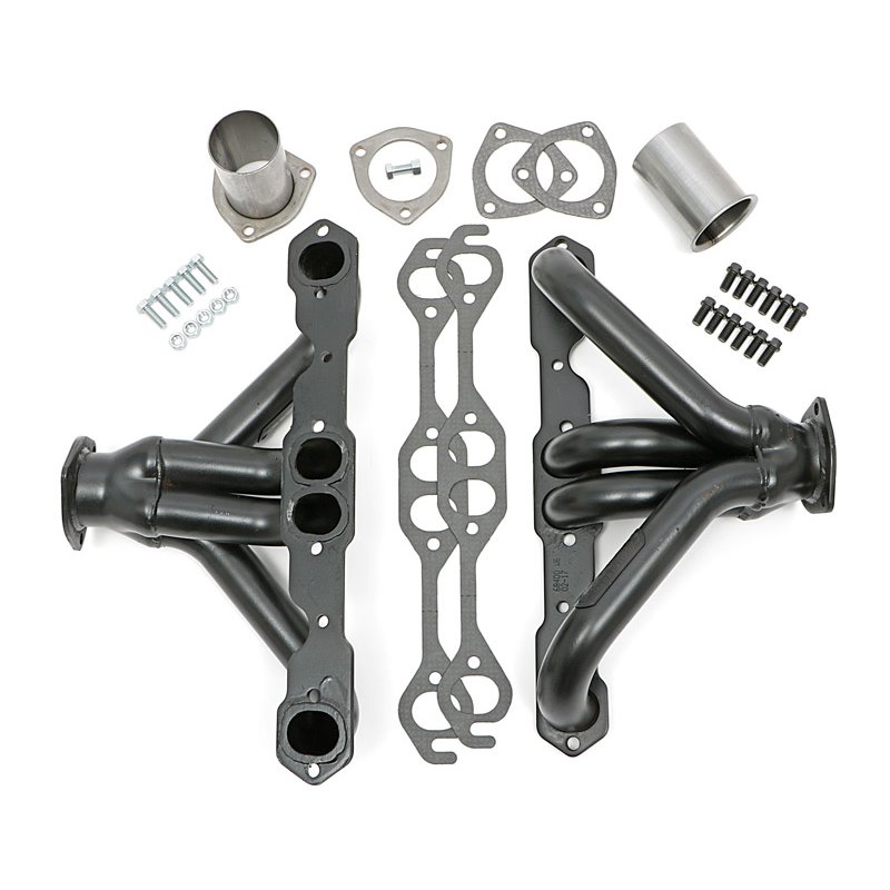 Hedman | 1-5/8 in. Block Hugger Headers For SB Chevy with Angle-Plugs