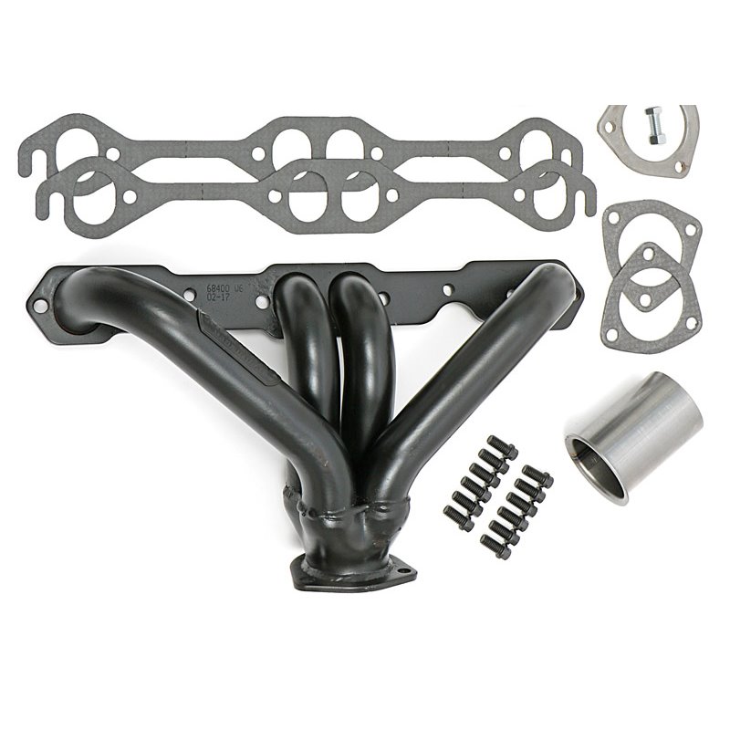 Hedman | 1-5/8 in. Block Hugger Headers For SB Chevy with Angle-Plugs