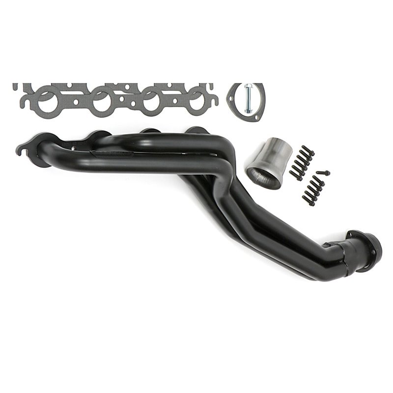 Hedman | Black Long-Tube LS Engine Swap Headers For 2WD S10/S15 Trucks - Blazer / S15 Jimmy / Sonoma / Bravada 1994-2004