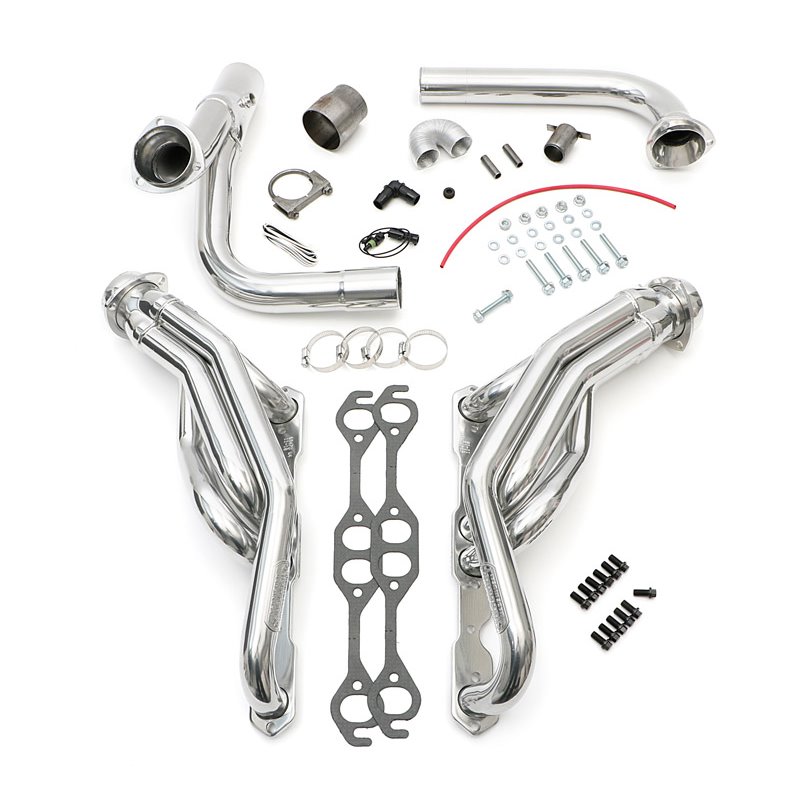 Hedman | SILVER MID-LENGTH E.O. HEADERS, 88-98 1/2-3/4 TON GM TRUCKS 5.0-5.7L