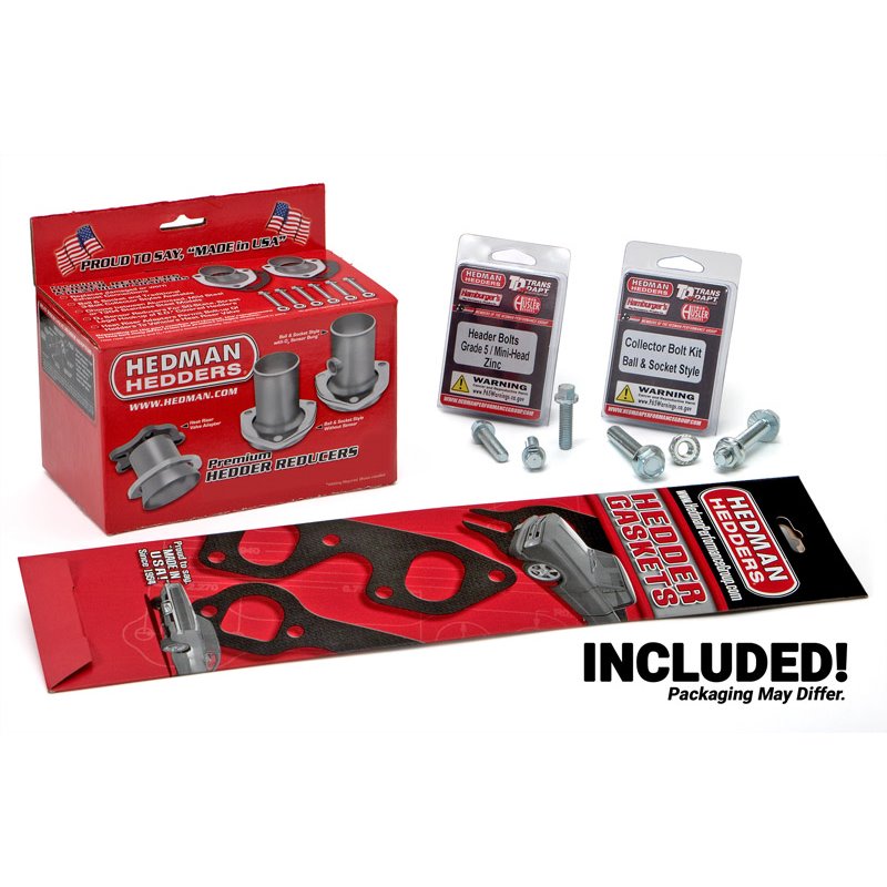 Hedman | SILVER MID-LENGTH E.O. HEADERS, 88-98 1/2-3/4 TON GM TRUCKS 5.0-5.7L