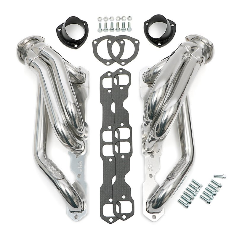 Hedman | Silver 1-3/4 in Mid-Length Swap Headers For SB Chevy into 2WD S10 - Blazer / S15 Jimmy / Sonoma / Bravada 1994-2004