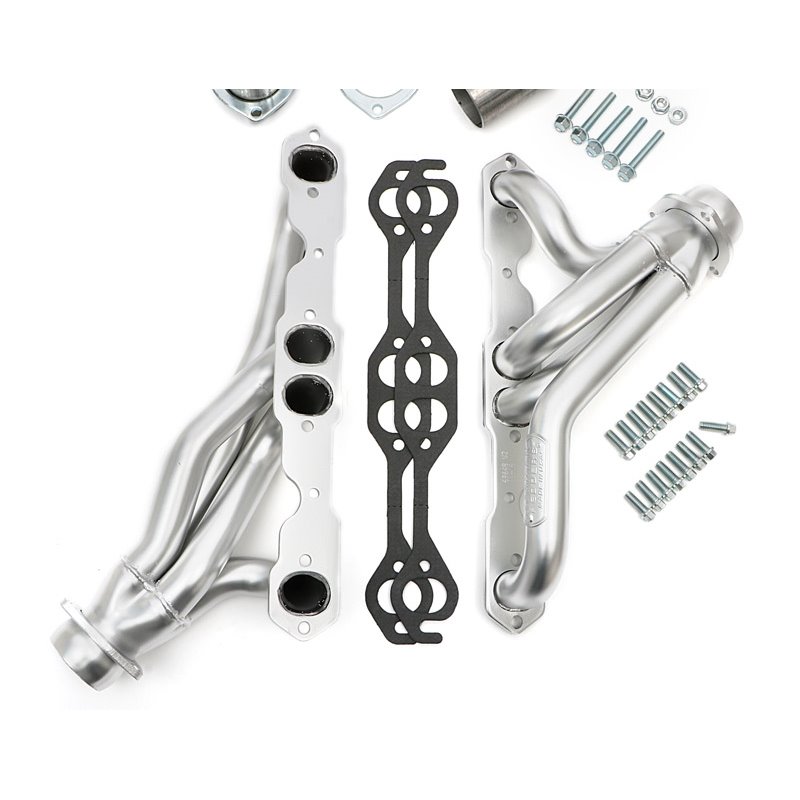 Hedman | HD Silver Mid-Length Swap Headers For SB Chevy in 87-95 Wrangler - Wrangler 2.5L / 4.0L / 4.2L 1987-1995