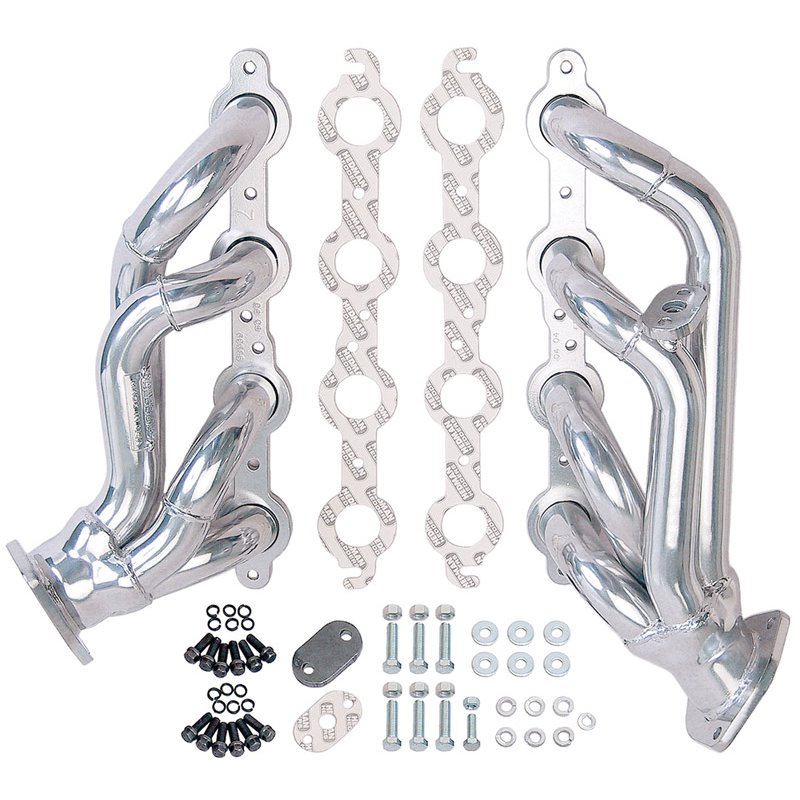 Hedman | Silver EO Headers for '99-07 GM 2WD-4WD Truck or SUV w/LS Engine - Cadillac / Chevrolet / GMC / Hummer 2000-2007