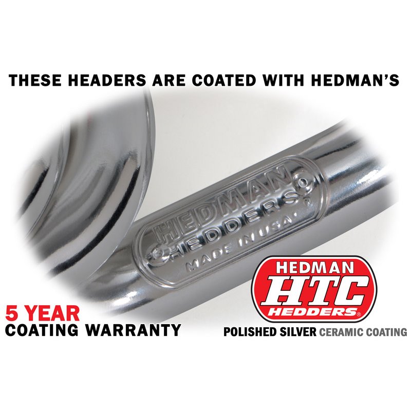 Hedman | Silver EO Headers for '99-07 GM 2WD-4WD Truck or SUV w/LS Engine - Cadillac / Chevrolet / GMC / Hummer 2000-2007