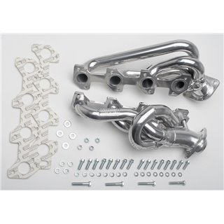 Hedman | Silver Short E.O. Headers For 2000-02 Dodge 2WD/4WD Trucks w/4.7L - Dakota / Durango / 1500 4.7L 2000-2002