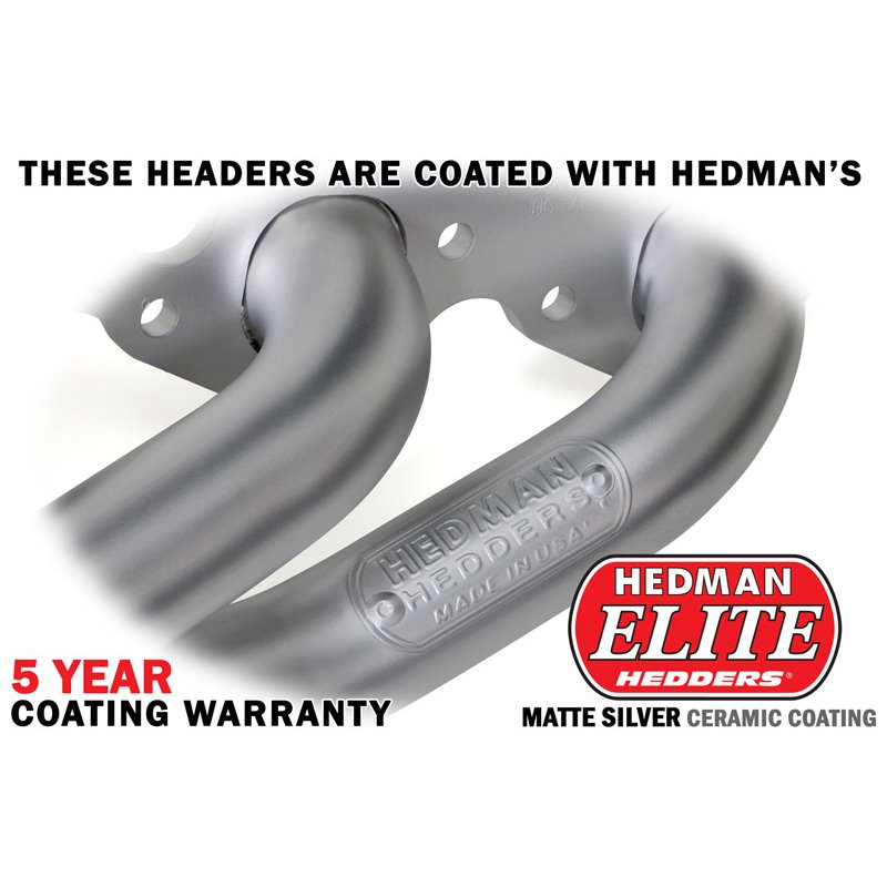 Hedman | HD Silver Mid-Length Headers For '64-73 Mustang, Cougar and Others with 260-302 - Mustang 1964-1973