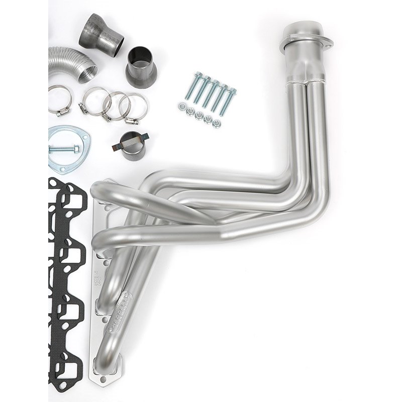 Hedman | HD SIlver EO Headers for 82-96 Ford 2WD/4WD F150-F350 Trucks/Bronco w/351W(5.8L)