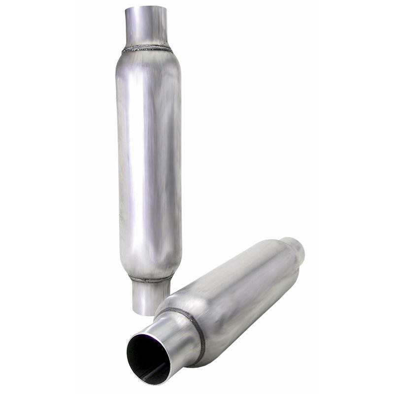 Hedman | 4 in. x 18 in. Glass Pack Muffler For 2-1/2 in. Exhaust