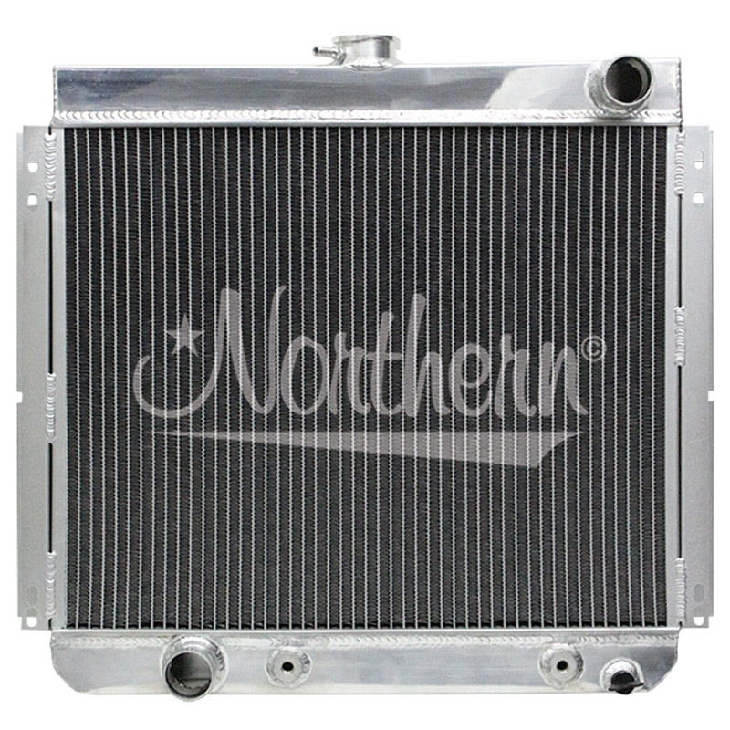 Northern | Muscle Car Radiator - 19 3/4 x 21 7/8 x 2 1/2 - Outlet Driver Side - Mustang 1967-1970