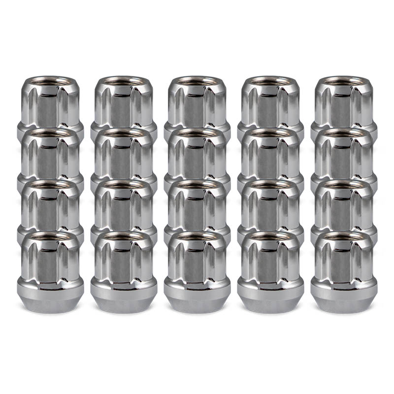 RHI | Lug Nuts (20) - Open End, Spline - Zinc - 12x1.5 X 22mm (0.87")