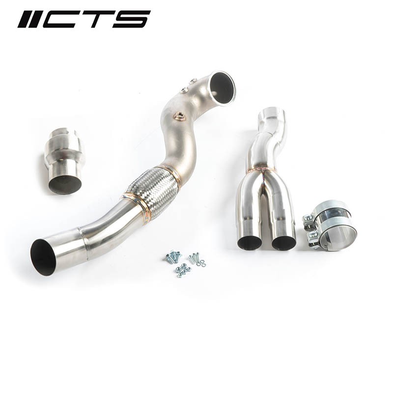 CTS TURBO | EVO 3.5" Single High-Flow CAT - RS3 8V/8Y / TT RS 8S 2.5T 2018-2025 CTS Turbo Downpipes