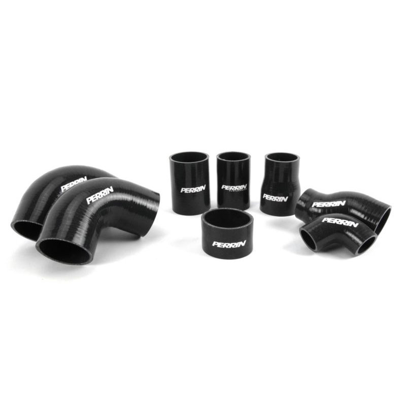 PERRIN | Boost Tube Kit Black - STi 2015-2021 PERRIN Performance Turbocharger Pipes & Couplers