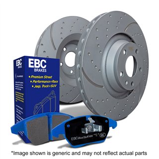 EBC Brakes | S6 Kits Bluestuff and GD Rotors - Arrière - S3 / Golf R / GTI 2.0T 2022-2023
