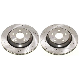 PowerStop | PowerStop Evolution Performance Drilled; Slotted / Plated Brake Rotor Pair - Front