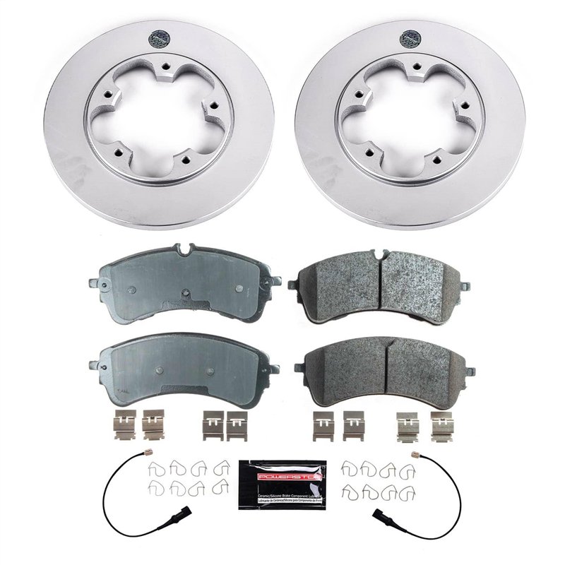 PowerStop | Genuine Geomet Coated Rotor and Low-Dust Ceramic Brake Pad Kit - Arrière
