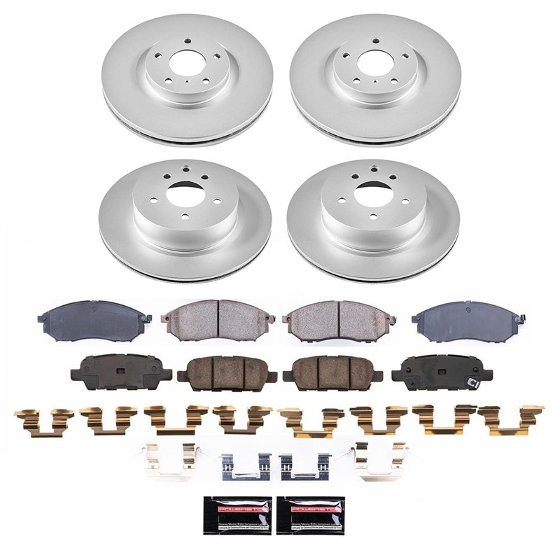 PowerStop | Genuine Geomet Coated Rotor and Low-Dust Ceramic Brake Pad Kit - Avant - CT4 2.0T / 2.7T 2020-2022