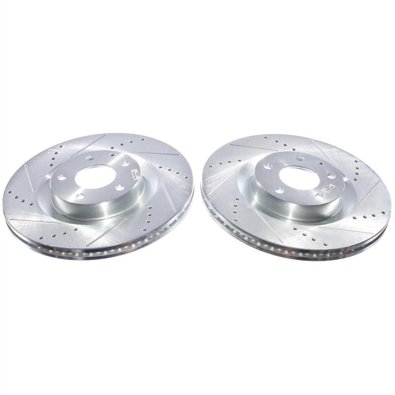 PowerStop | PowerStop Evolution Performance Drilled; Slotted / Plated Brake Rotor Pair - Front - CX-50 2.5L 2023-2024