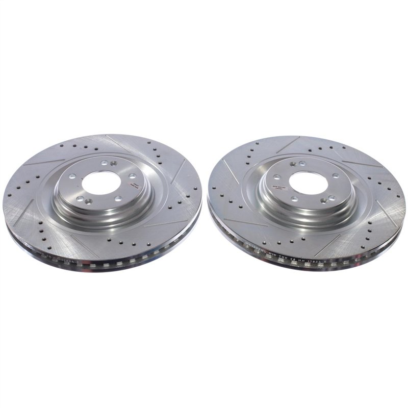 PowerStop | PowerStop Evolution Performance Drilled; Slotted / Plated Brake Rotor Pair - Front