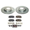 PowerStop | Z23 Daily Driver Carbon-Fiber Ceramic Brake Pad and Drilled/Slotted Rotor Kit - Arrière - Sonata / K5 2020-2022