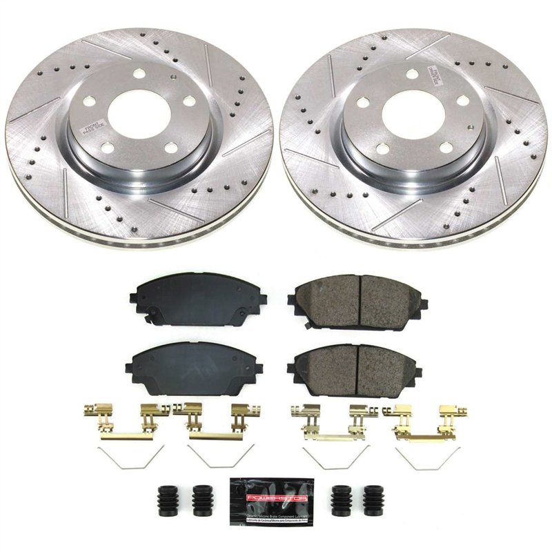 PowerStop | Z23 Daily Driver Carbon-Fiber Ceramic Brake Pad and Drilled/Slotted Rotor Kit - Avant - CX-30 2.0L / 2.5L 2020-2021
